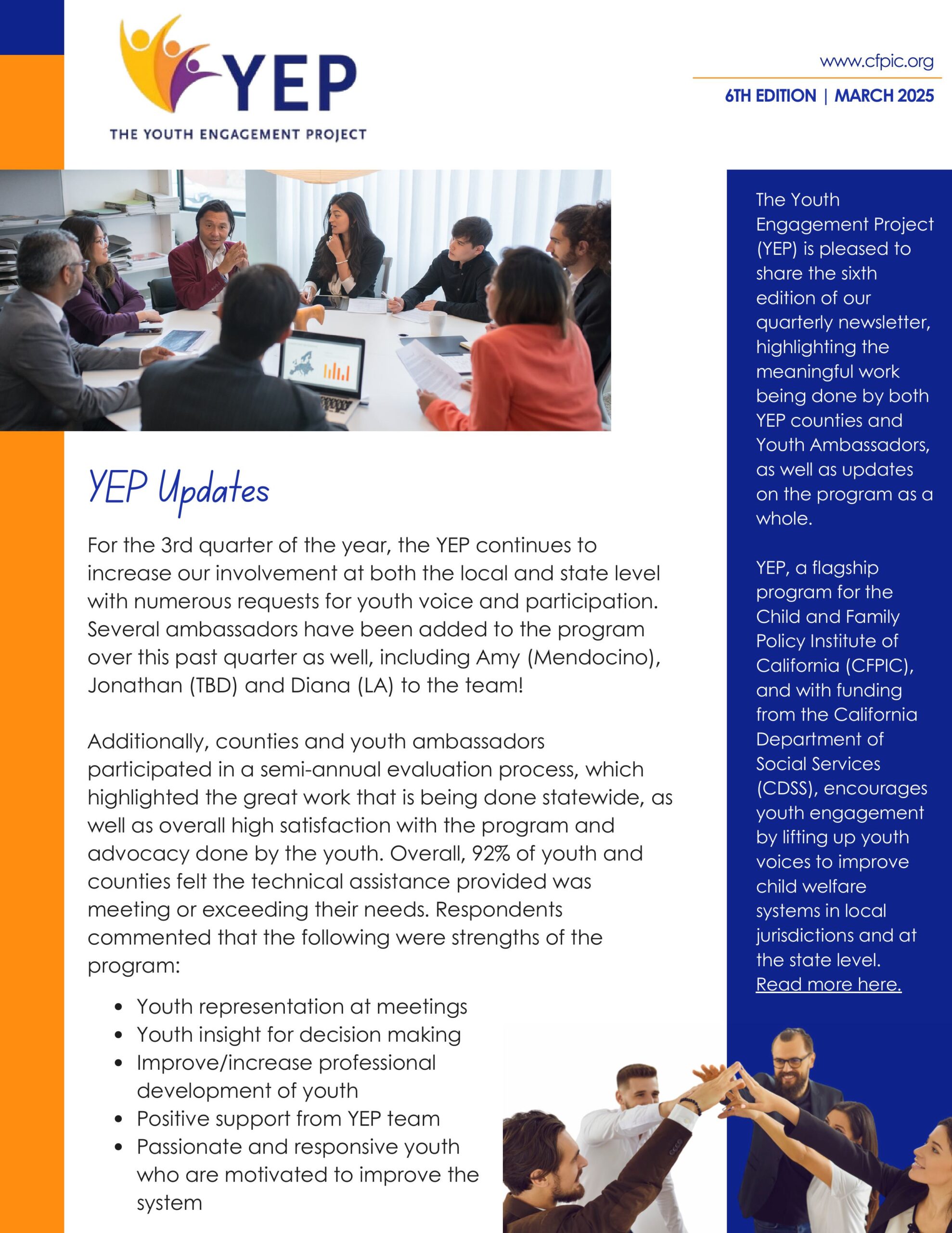 YEP Updates - March 2025