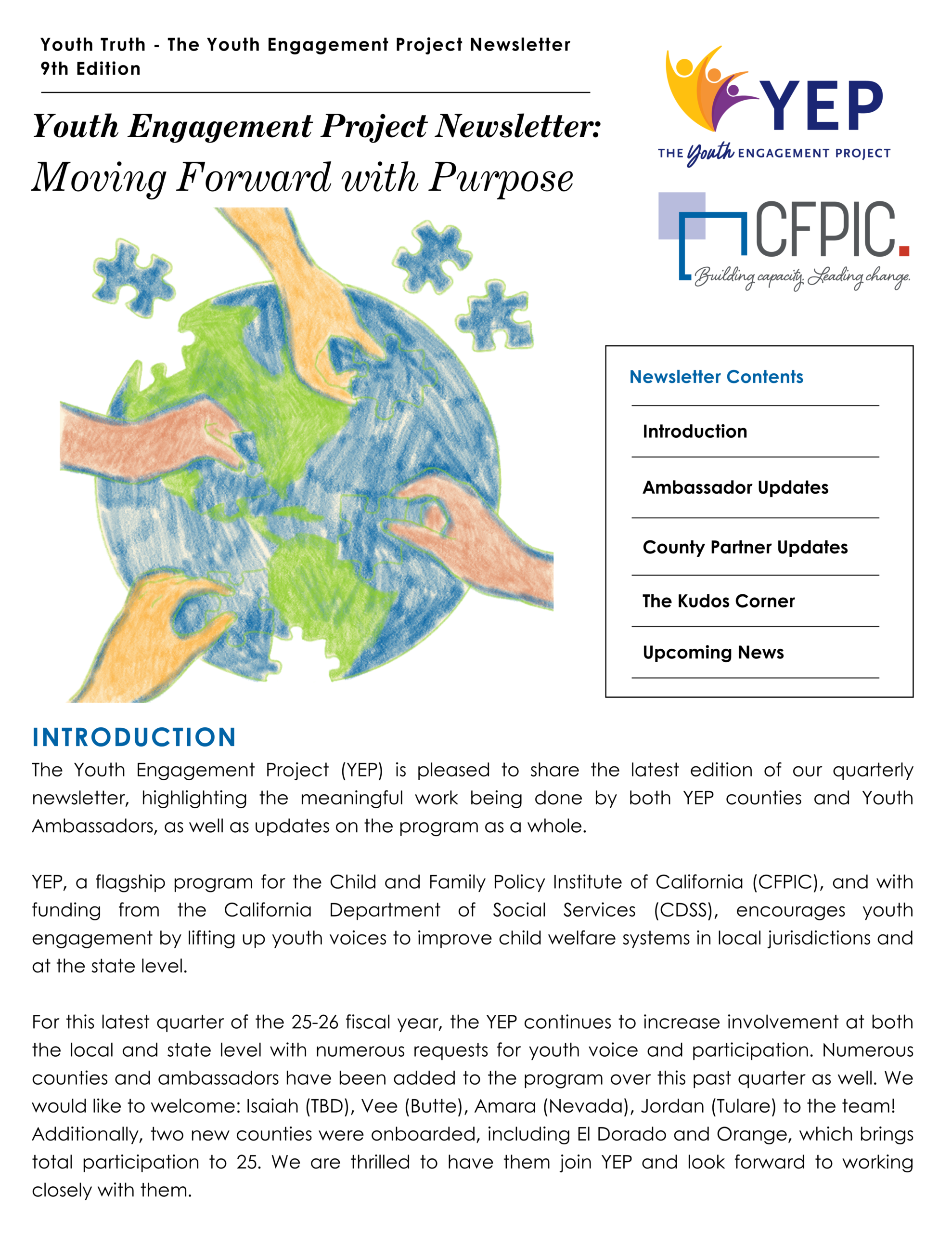 Summer 2026 YEP Newsletter